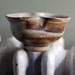 striped stoneware bowl