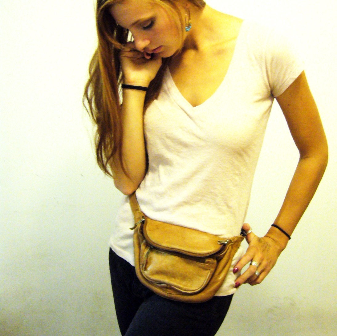 Cool Little Vintage Leather Fanny Pack