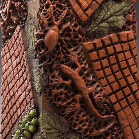 Ceramic Puzzle Box Lizard's Garden Special Price