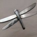 Metal Folkart DragonFly Upcycled Flatware Art Wall Sculpture or Ornament