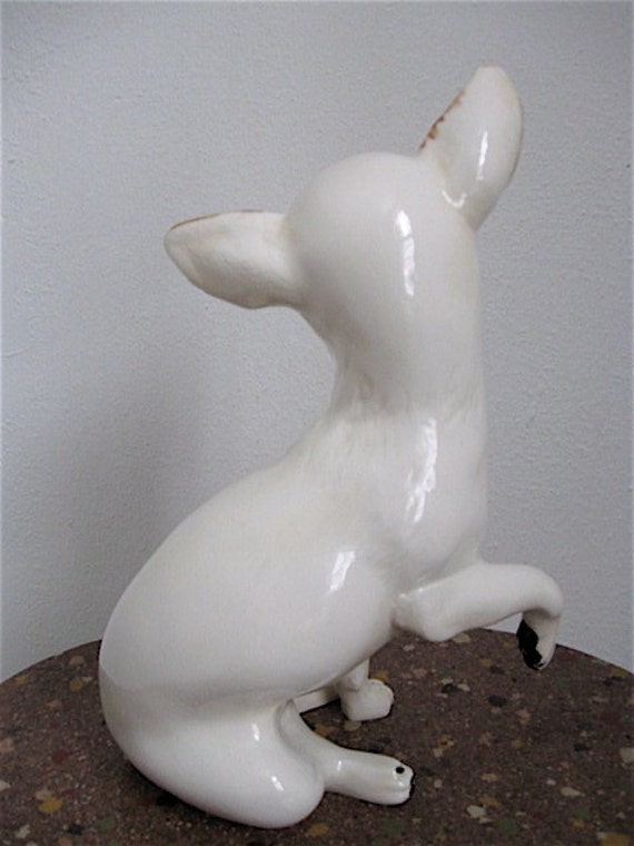 ceramic chihuahua statue