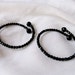 Antique Victorian Jet Beaded Bracelet Pair.