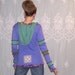 Intuition - Hemp and Organic Cotton - Flower of Life - Sacred Geometry Eco Gypsy Patchwork Hippie Hoodie with Thumbholes