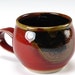 Small Red With Brown Spot Bubble Cup