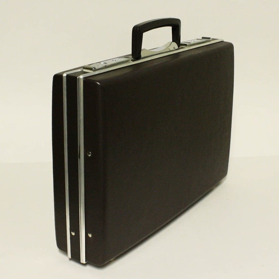 Vintage briefcase hardside attache case business case