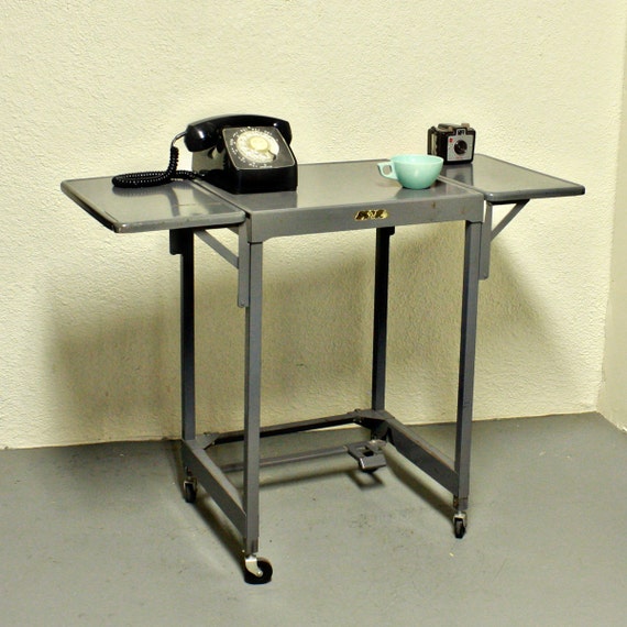 Vintage table stand typewriter table typewriter stand