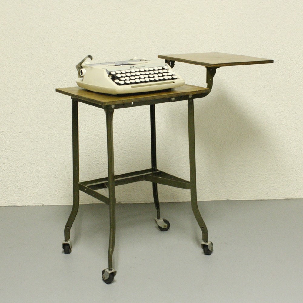 Vintage table stand typewriter table typewriter stand