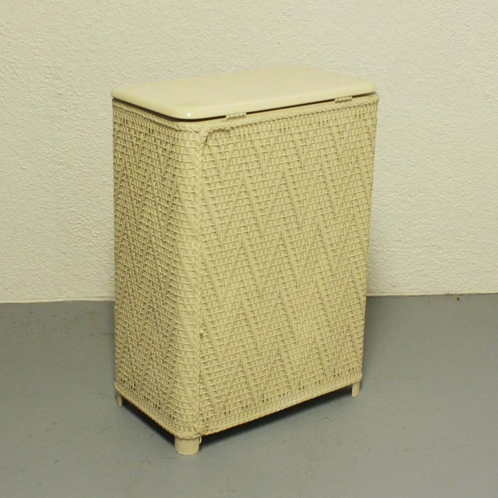 Vintage clothes hamper laundry hamper wicker woven