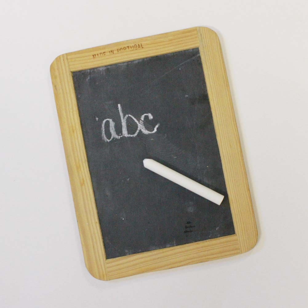 Vintage chalkboard slate school chalk tablet
