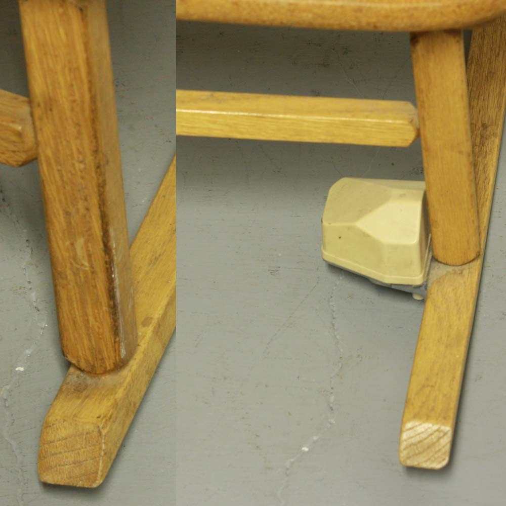 Vintage rocking chair kids childs Cass Toys music box