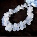 AAA Natural Blue Chalcedony Faceted Tear Drop Briolettes Half strand 4 Inches Size 9x5 - 10x7mm approx