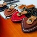 Personalized Guitar pick case leather keyring / Christmas Gift for Him