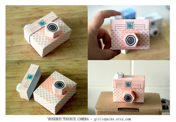 4 Paper Cameras Printable PDF TOUGHIE Cameras by girliepains