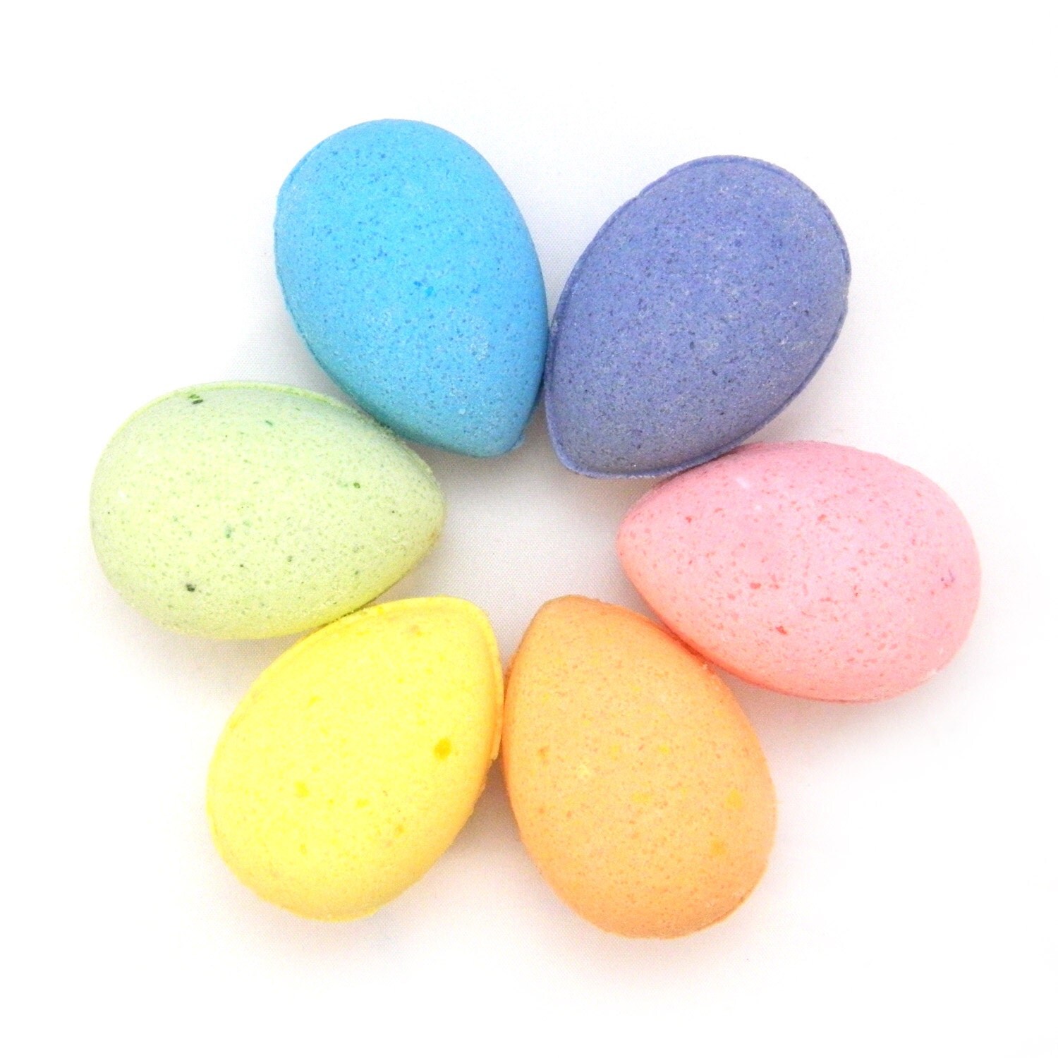SALE Easter Egg Bath Bombs Set of 6 Egg Shaped Bath by KBShimmer