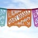 READY MADE . Baby Mama Papel Picado Banner