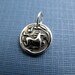 wind horse sterling silver charm