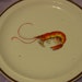 Vintage Plate With Shrimp Made For D.H. Holmes
