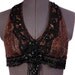 Halter, D Cup, Black , Brown, Copper, Noir, Bellydance, Dance, Costume, Tribal, Fusion, Vintage Style, Gothic