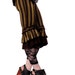 Capris, Brown and Gold, Copper, Ruffles, Stripes, Bloomers, Steam Punk, Tribal, Bellydance, Goth, Exotic, Halloween, Dark Fusion Boutique