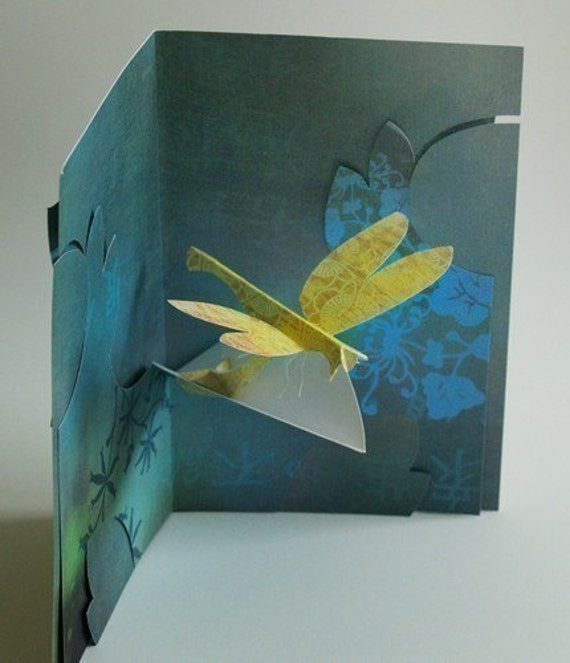 Kirigami Dragonfly Popup Card Make Yourself
