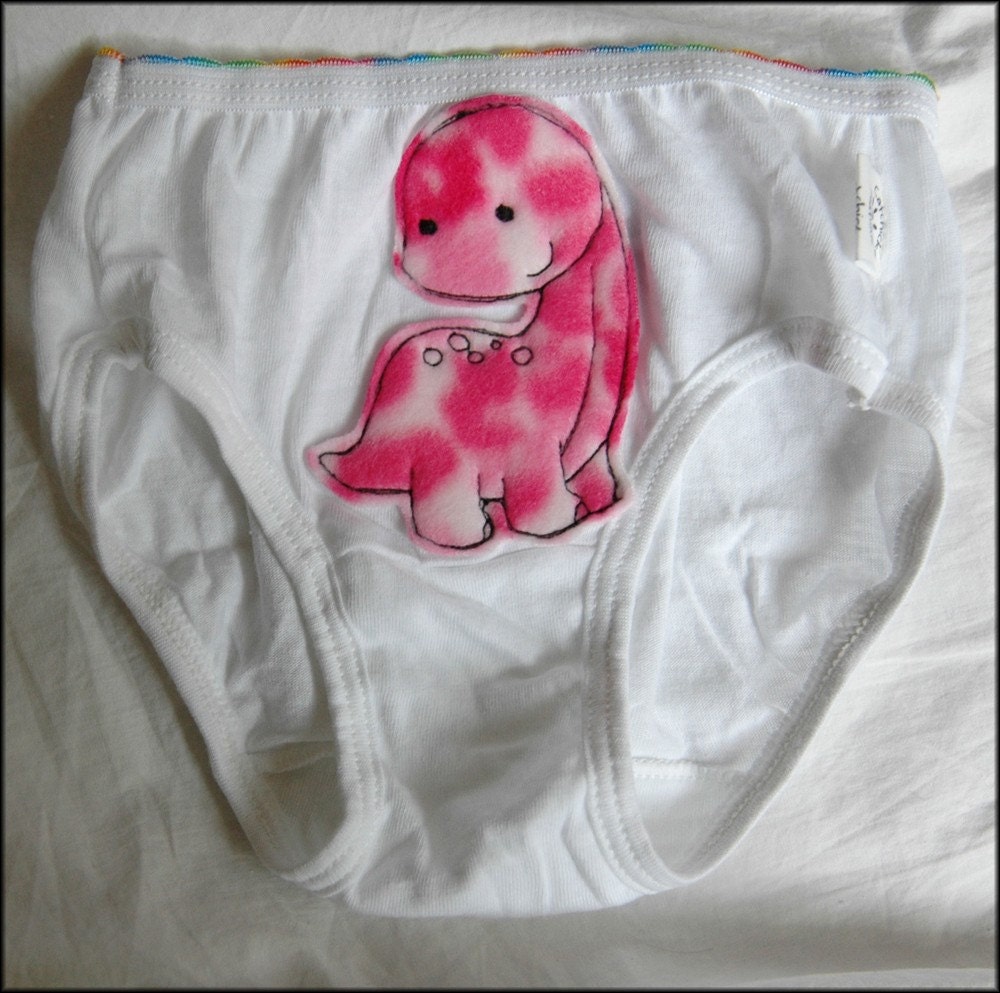 CATCHICK6 CREATIONS PRESENTS PINK DINOSAUR GIRLS UNDERWEAR