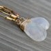 Moonstone Gold Fill Earrings June Birthstone