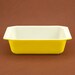 Pyrex Primary Color Yellow Loaf Pan Casserole Dish Vtg