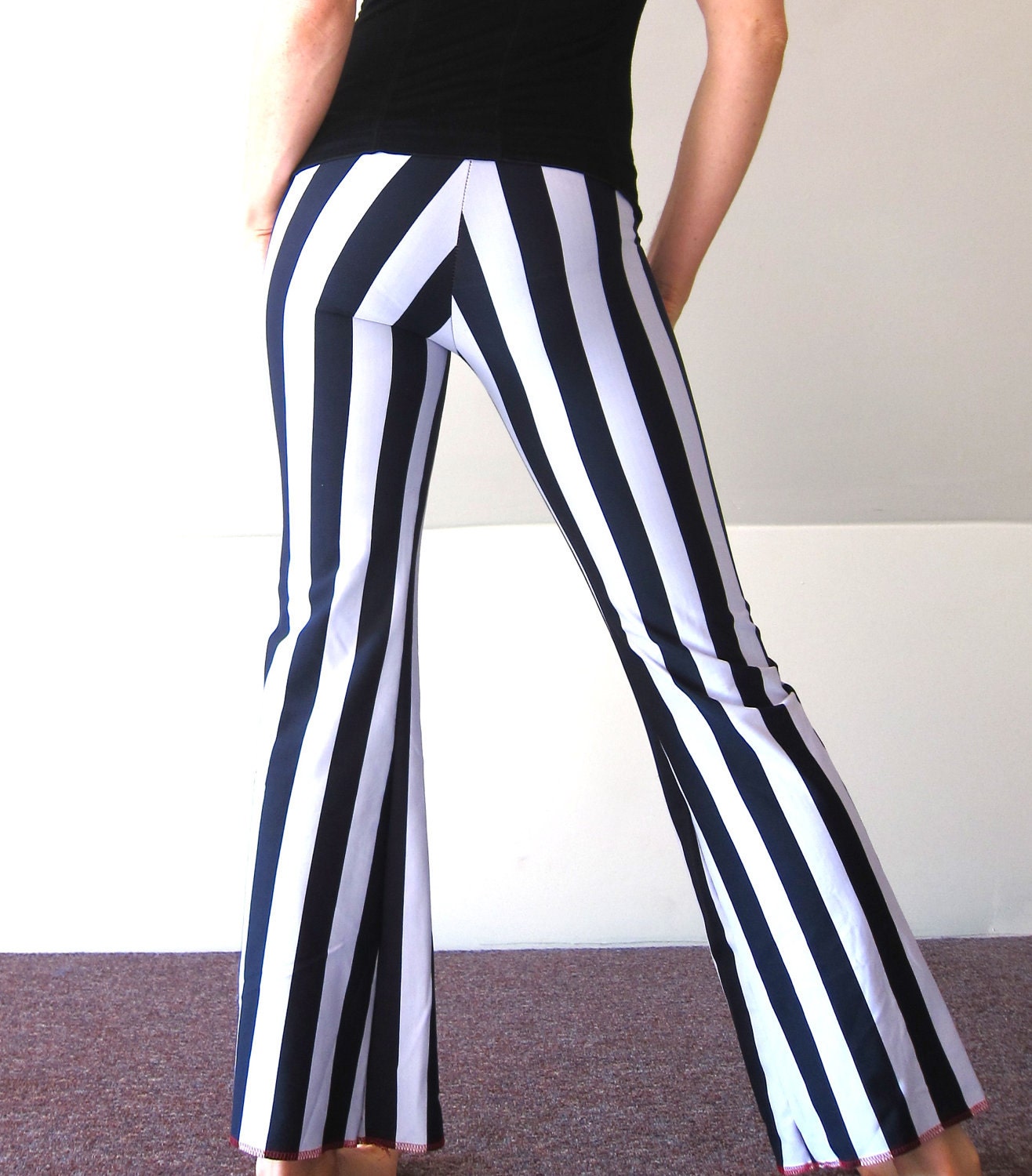 Circus Striped Pencil Pants by HipstarrDesigns on Etsy