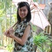 Lace's Light Pink with Flowers Thai Parasols SIZE M