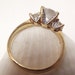 Vintage Costume Rhinestone ring in Gold Tone - size 8 1/2