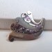 Vintage Mexican Sterling Silver Brooch with Abalone Inlay - Fan Shape