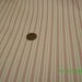 Vintage Cotton Quilt Fabric Pink Stripe on Cream Feedsack Print