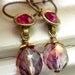 Hoop Earrings Pink and Fuschia