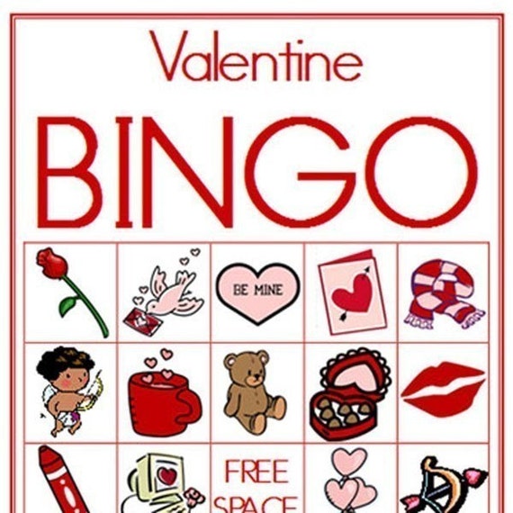 Download Valentine Printable Bingo Game