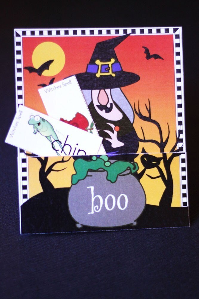 Witches Spell Halloween Printable Spelling Game