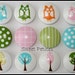 WisteriaLane Boutique Brook Owl Gingham Polka Dot Drawer Knob Pull -SALE-