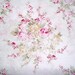 Rachel Ashwell Roseblossom White Pink Cotton Poplin Fabric - Shabby Chic Home Collection