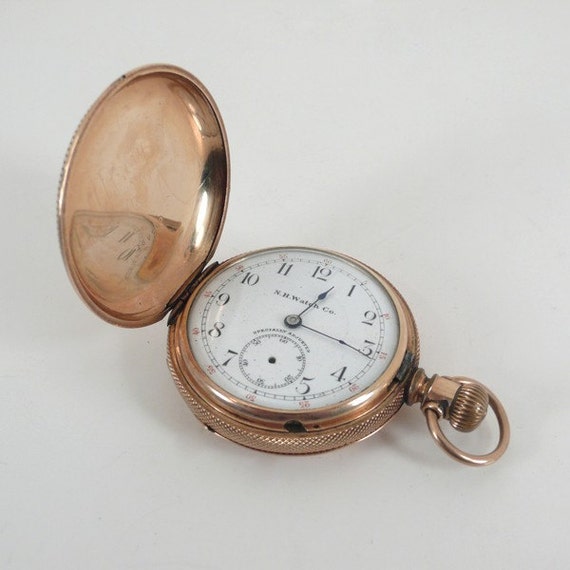 Vintage Brass N.H. Watch Co. Pocketwatch