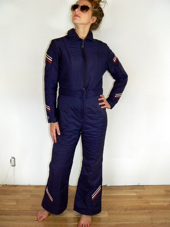 WINTER CLEARANCE VINTAGE 70s Snowsuit Onesie 2 by blissvintage