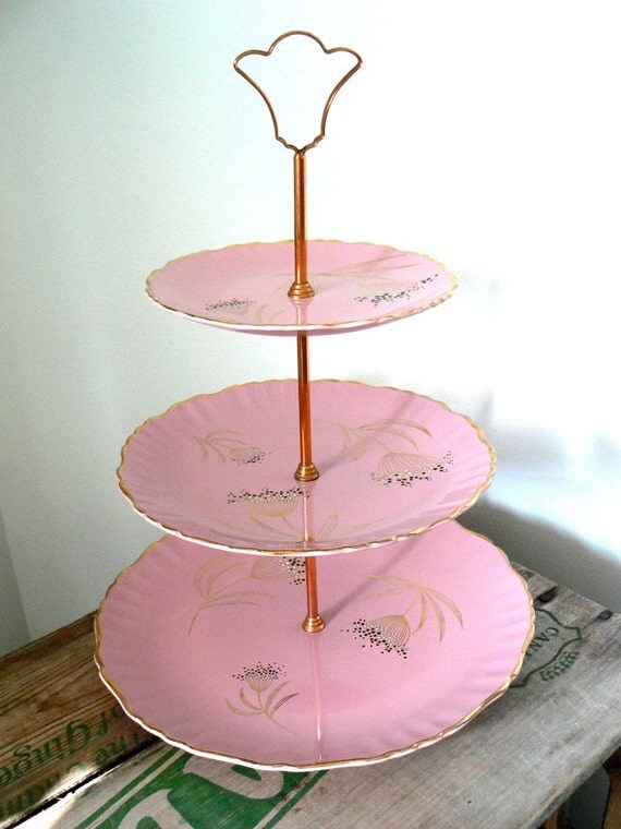 Pretty in Pink 3 Tier Cupcake Stand