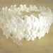 2 YARDS WHITE SATIN DAISY CHAIN RIBBON TRIM EMBELLISHMENT