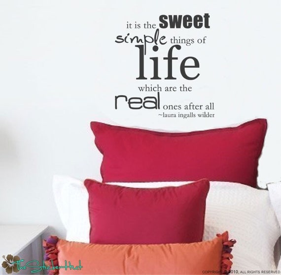 Items Similar To It Is The Sweet Simple Things Of Life Laura Ingalls