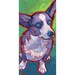 CARDIGAN WELSH CORGI Dog Original Art Painting 6x12 by Lynn Culp