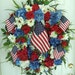 XL Patriotic door wreath, 4th of July wreath, Floral wreath, Memorial Day wreath, USA, Americana, Summer