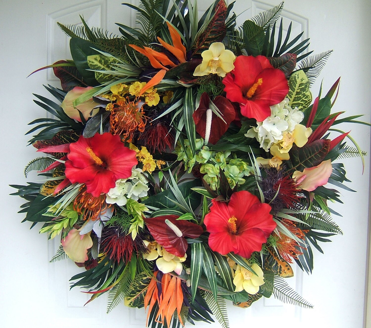 Last time listing Tropical wreath custom by WreathsbyKimberly