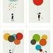 Monsieur set of four prints
