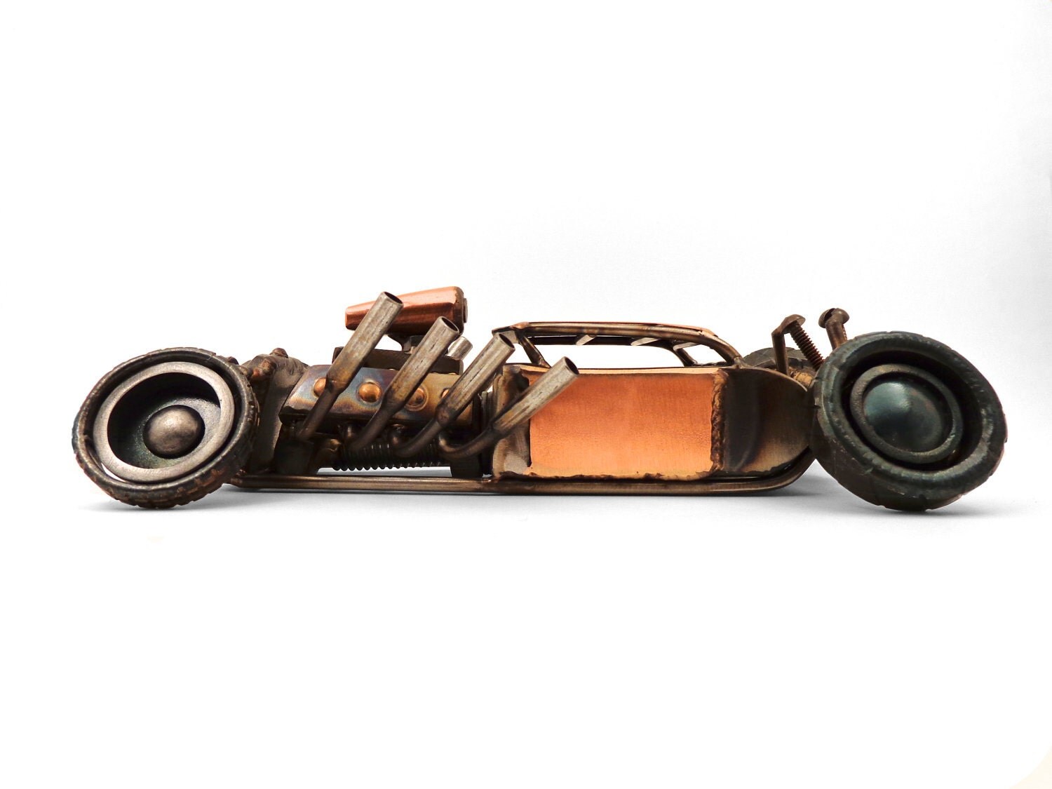 Bad News Metal Hot Rod Sculpture