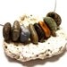 Sea Glass Beach Stones Pebbles -Jewelry Charms -Drilled Fossils Rocks - "Rock Salt" by StoneMe