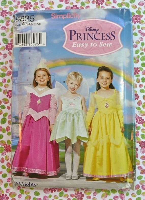 Simplicity 5835 Girl's Disney Princess Costume by Fragolina