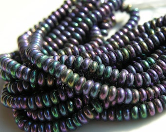 Amethyst Purple AB 50 6mm Round Faceted Fire Polish Czech Glass Beads